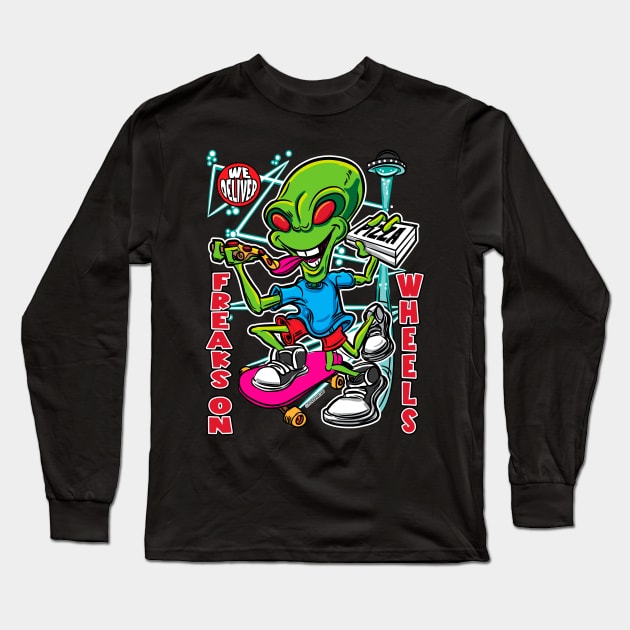 Freaks On Wheels Long Sleeve T-Shirt by eShirtLabs